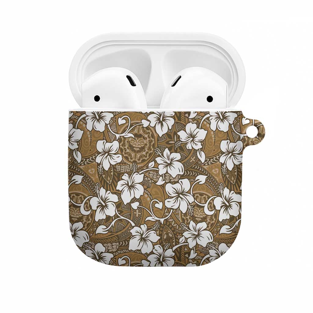 Kuvui Bula Fiji AirPods Case Fijian Tapa Seamless Hibiscus - Polynesian Pride