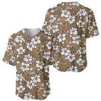 Kuvui Bula Fiji Baseball Jersey Fijian Tapa Seamless Hibiscus LT14 - Polynesian Pride