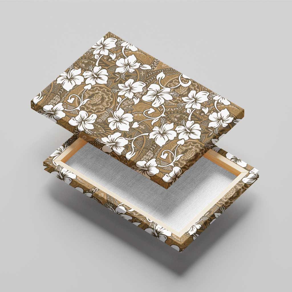 Kuvui Bula Fiji Canvas Wall Art Fijian Tapa Seamless Hibiscus - Polynesian Pride