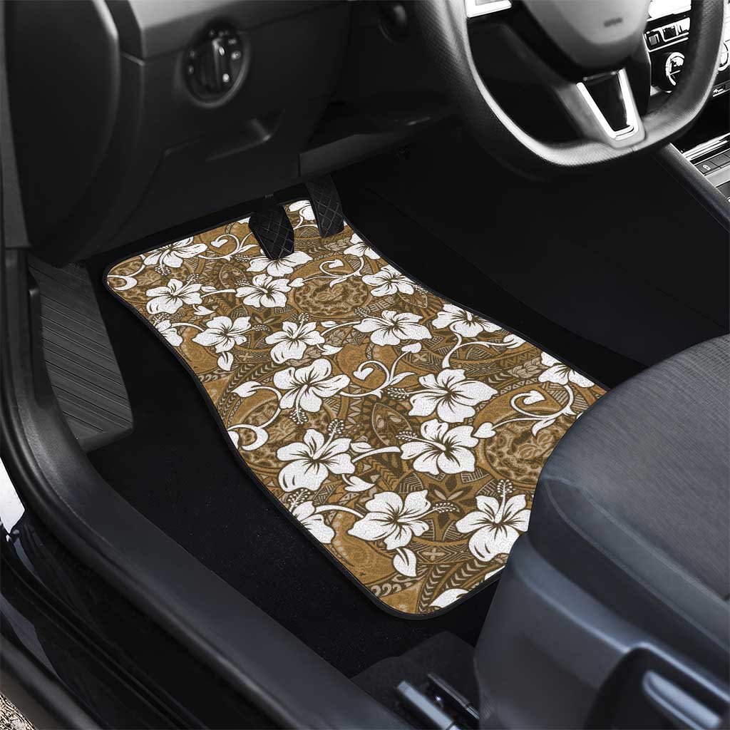 Kuvui Bula Fiji Car Mats Fijian Tapa Seamless Hibiscus - Polynesian Pride