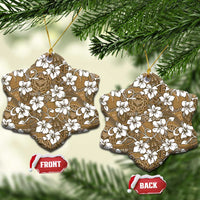 Kuvui Bula Fiji Ceramic Ornament Fijian Tapa Seamless Hibiscus - Polynesian Pride