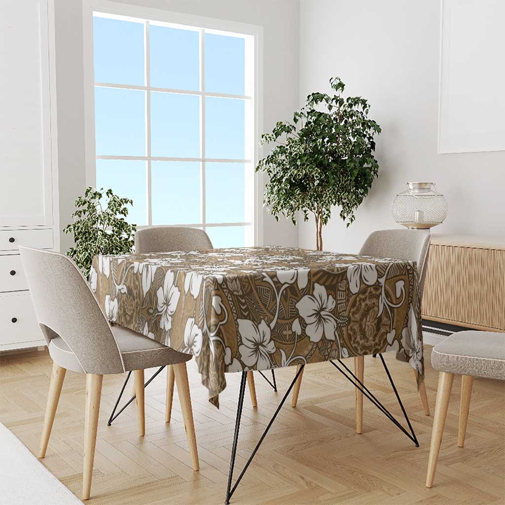 Kuvui Bula Fiji Tablecloth Fijian Tapa Seamless Hibiscus LT14 - Polynesian Pride