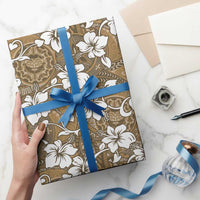Kuvui Bula Fiji Wrapping Paper Fijian Tapa Seamless Hibiscus LT14 - Polynesian Pride