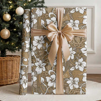 Kuvui Bula Fiji Wrapping Paper Fijian Tapa Seamless Hibiscus LT14 - Polynesian Pride