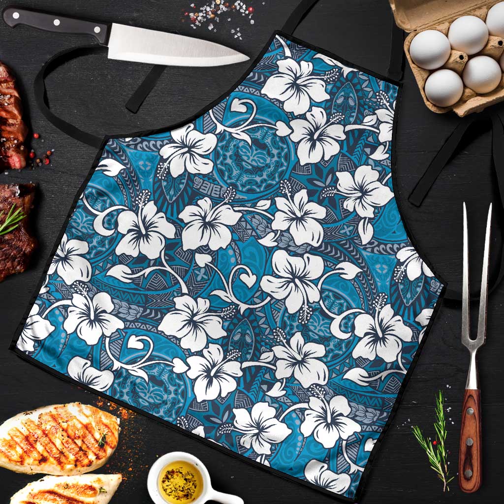 Karakarawa Bula Fiji Apron Fijian Tapa Seamless Hibiscus - Polynesian Pride