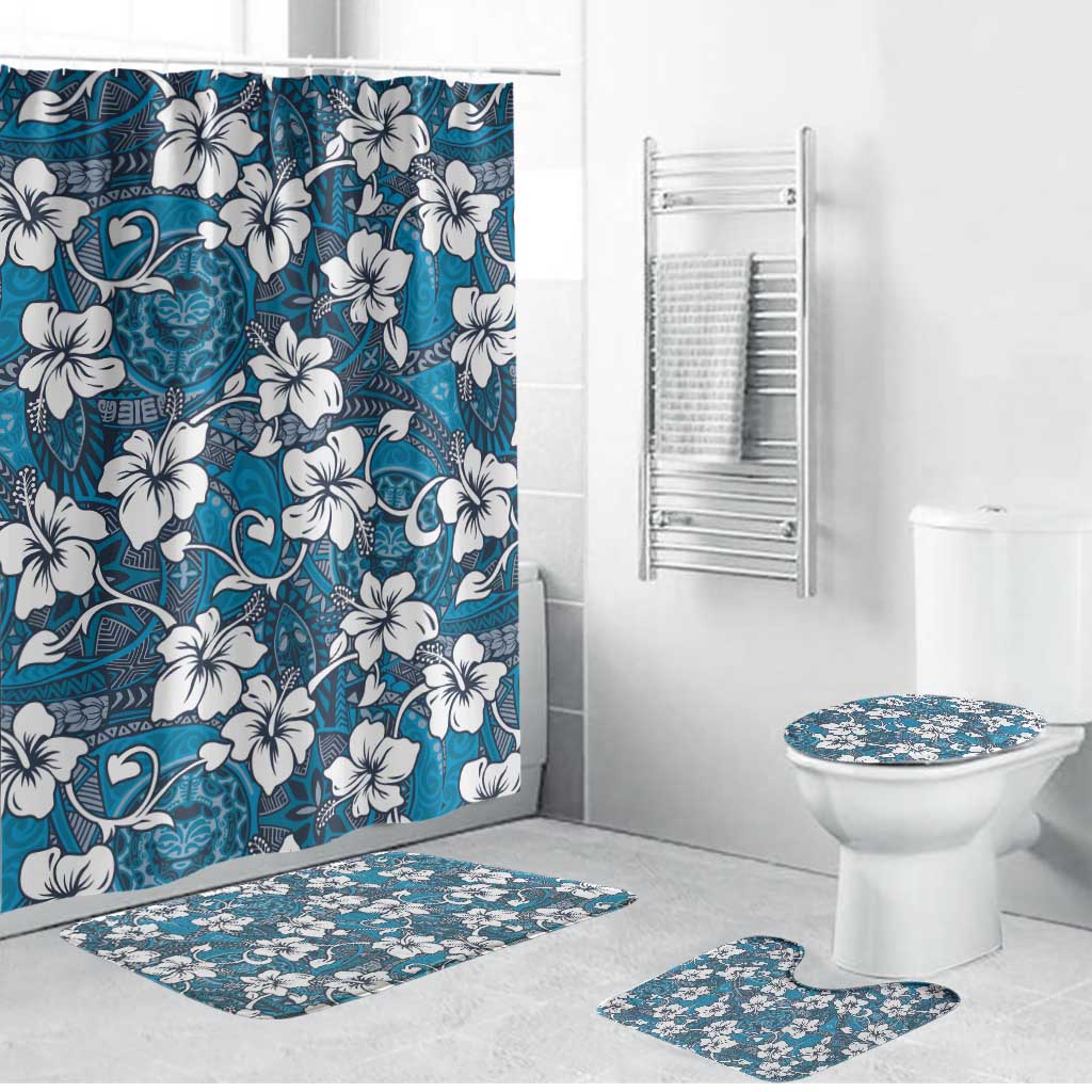 Karakarawa Bula Fiji Bathroom Set Fijian Tapa Seamless Hibiscus - Polynesian Pride