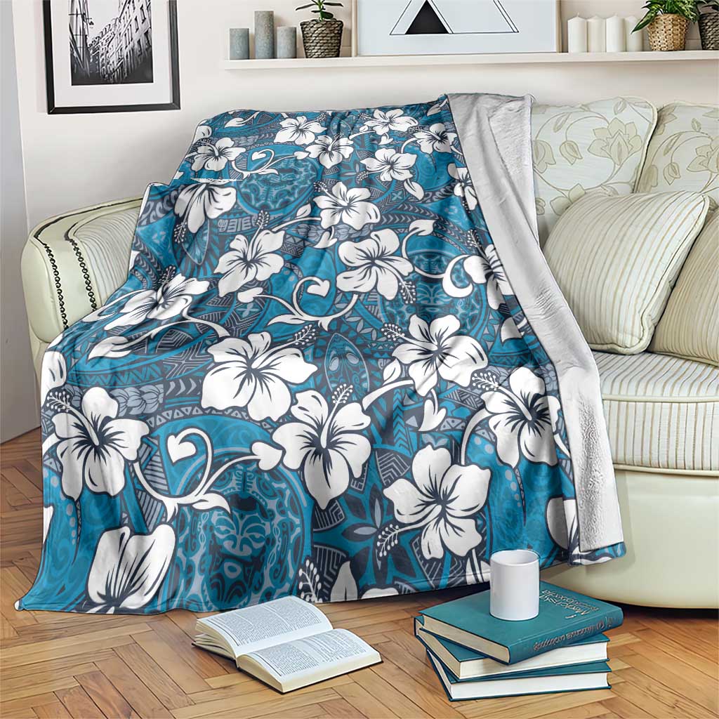 Karakarawa Bula Fiji Blanket Fijian Tapa Seamless Hibiscus - Polynesian Pride