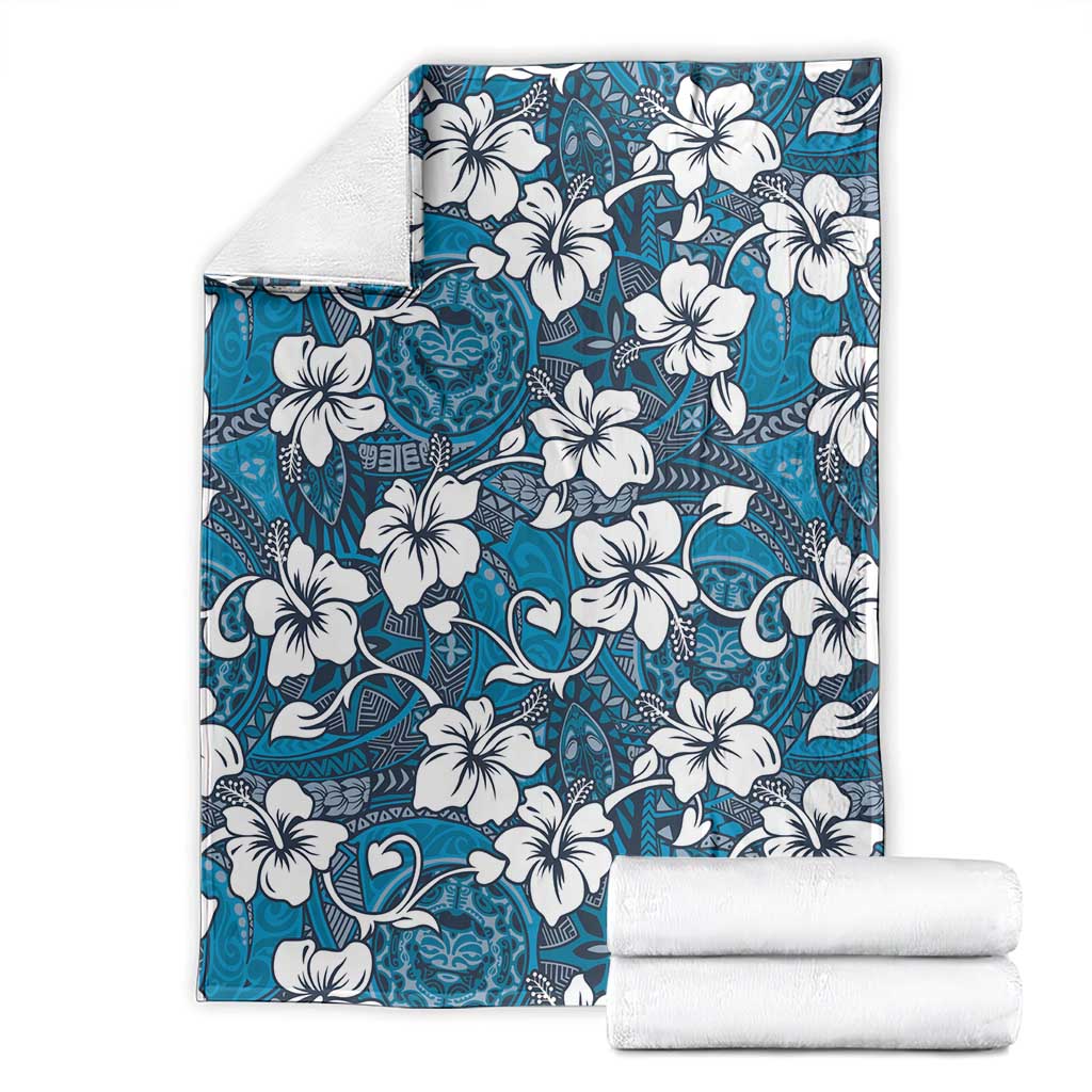 Karakarawa Bula Fiji Blanket Fijian Tapa Seamless Hibiscus - Polynesian Pride