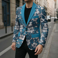 Karakarawa Bula Fiji Blazer Fijian Tapa Seamless Hibiscus - Polynesian Pride