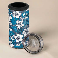 Karakarawa Bula Fiji 4 in 1 Can Cooler Tumbler Fijian Tapa Seamless Hibiscus - Polynesian Pride