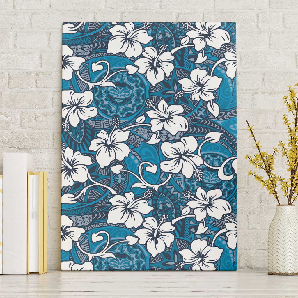 Karakarawa Bula Fiji Canvas Wall Art Fijian Tapa Seamless Hibiscus - Polynesian Pride