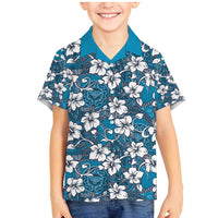 Karakarawa Bula Fiji Family Matching Mermaid Dress and Hawaiian Shirt Fijian Tapa Seamless Hibiscus - Polynesian Pride