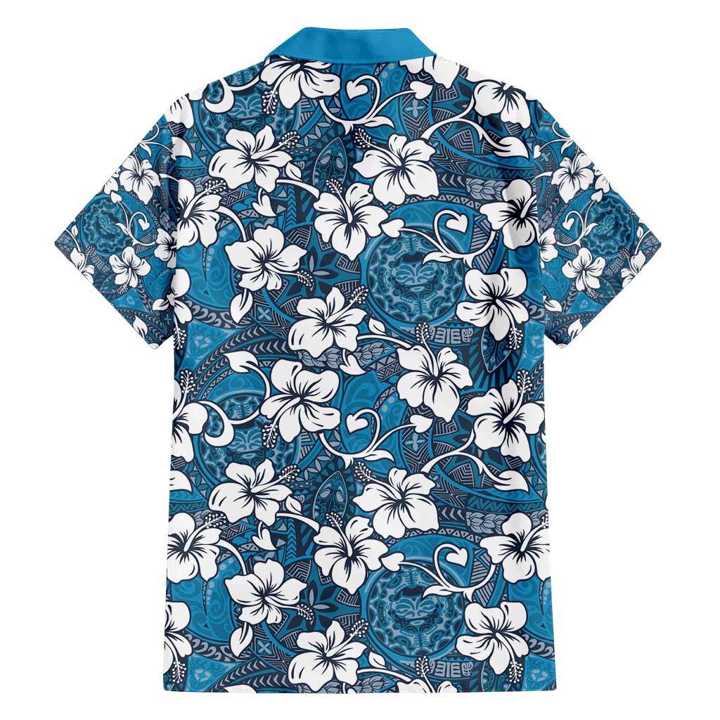 Karakarawa Bula Fiji Family Matching Puletasi and Hawaiian Shirt Fijian Tapa Seamless Hibiscus - Polynesian Pride