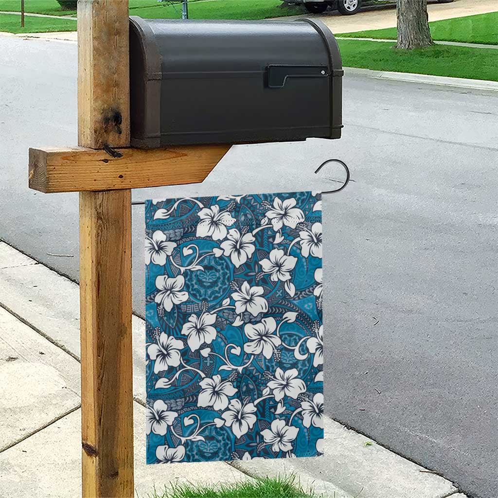 Karakarawa Bula Fiji Garden Flag Fijian Tapa Seamless Hibiscus - Polynesian Pride