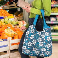 Karakarawa Bula Fiji Grocery Bag Fijian Tapa Seamless Hibiscus LT14 - Polynesian Pride