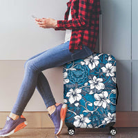 Karakarawa Bula Fiji Luggage Cover Fijian Tapa Seamless Hibiscus - Polynesian Pride