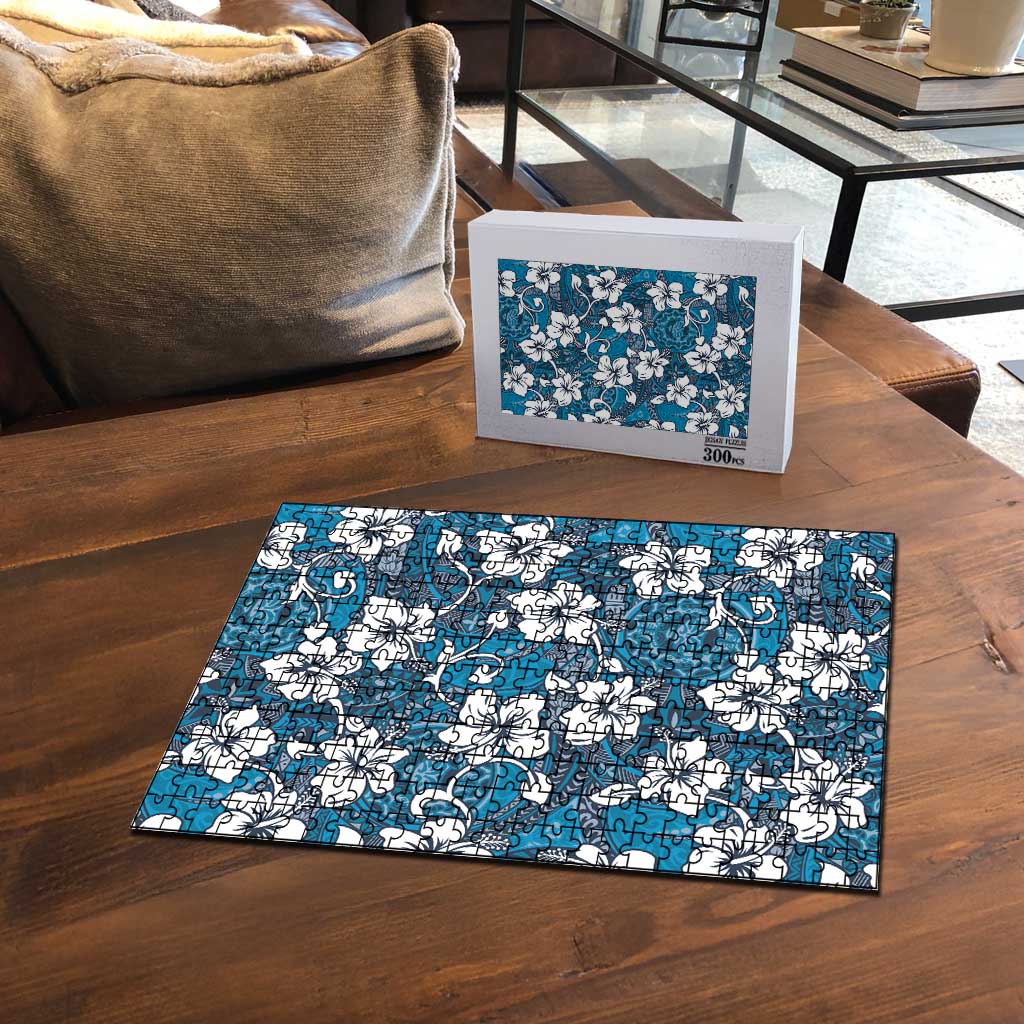 Karakarawa Bula Fiji Puzzle Fijian Tapa Seamless Hibiscus - Polynesian Pride