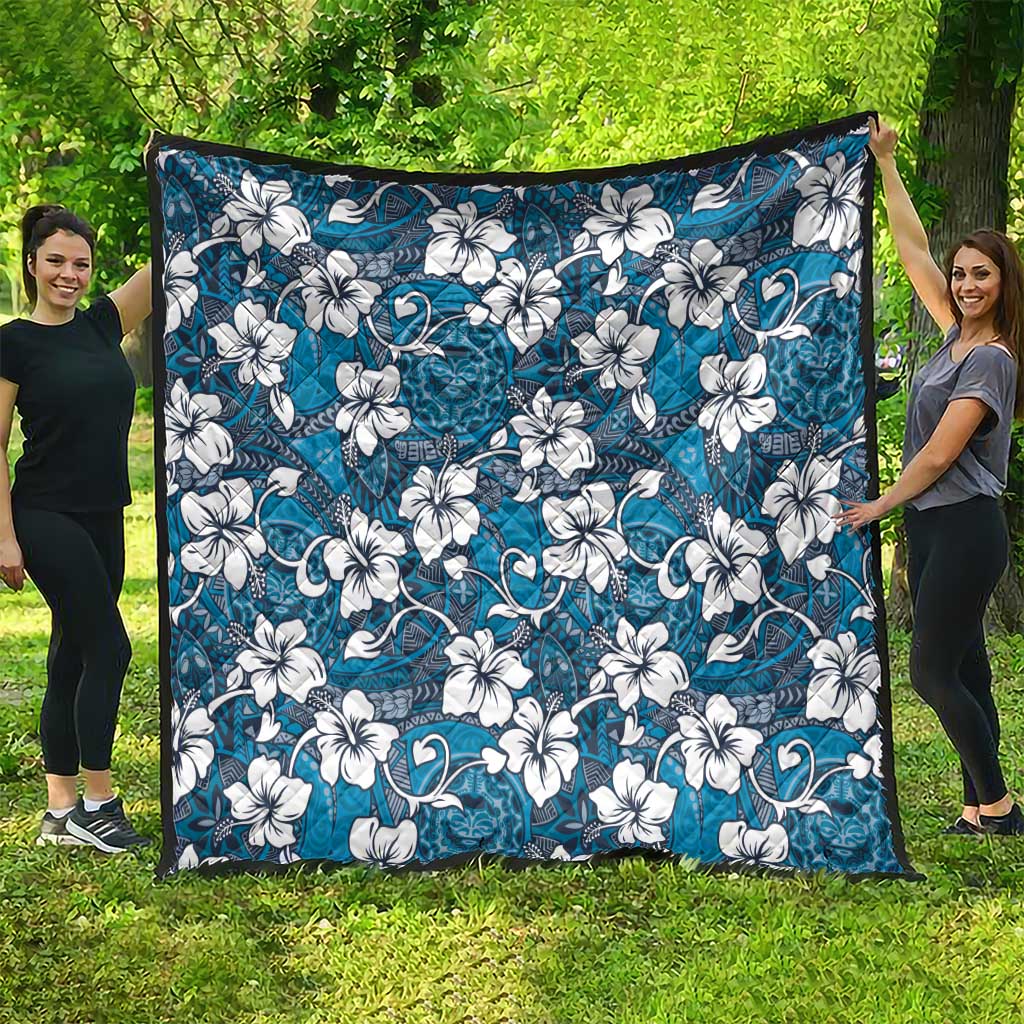 Karakarawa Bula Fiji Quilt Fijian Tapa Seamless Hibiscus - Polynesian Pride