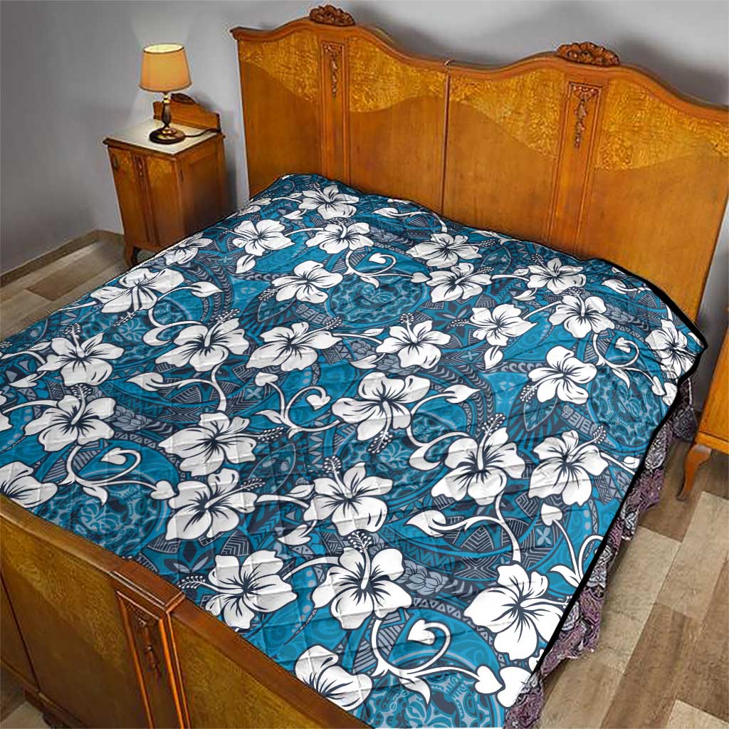 Karakarawa Bula Fiji Quilt Fijian Tapa Seamless Hibiscus - Polynesian Pride