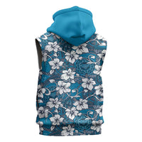 Karakarawa Bula Fiji Sleeveless Zip Hoodie Fijian Tapa Seamless Hibiscus - Polynesian Pride