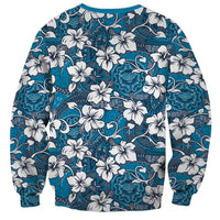 Karakarawa Bula Fiji Sweatshirt Fijian Tapa Seamless Hibiscus - Polynesian Pride