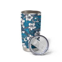 Karakarawa Bula Fiji Tumbler Cup Fijian Tapa Seamless Hibiscus - Polynesian Pride