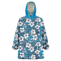 Karakarawa Bula Fiji Wearable Blanket Hoodie Fijian Tapa Seamless Hibiscus - Polynesian Pride