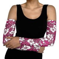 Piqi Bula Fiji Arm Sleeves Fijian Tapa Seamless Hibiscus - Polynesian Pride