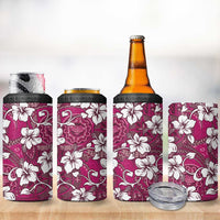 Piqi Bula Fiji 4 in 1 Can Cooler Tumbler Fijian Tapa Seamless Hibiscus - Polynesian Pride