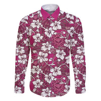 Piqi Bula Fiji Family Matching Off Shoulder Short Dress and Hawaiian Shirt Fijian Tapa Seamless Hibiscus - Polynesian Pride