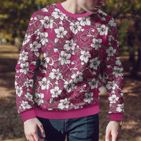 Piqi Bula Fiji Ugly Christmas Sweater Fijian Tapa Seamless Hibiscus - Polynesian Pride