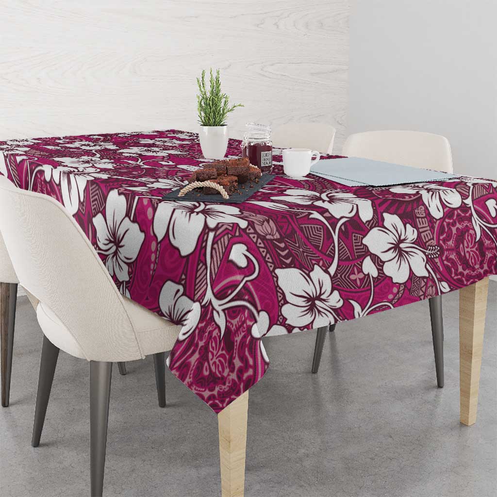 Piqi Bula Fiji Tablecloth Fijian Tapa Seamless Hibiscus LT14 - Polynesian Pride