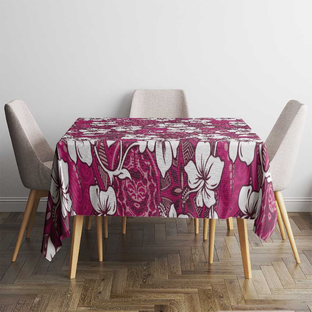 Piqi Bula Fiji Tablecloth Fijian Tapa Seamless Hibiscus LT14 - Polynesian Pride