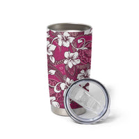 Piqi Bula Fiji Tumbler Cup Fijian Tapa Seamless Hibiscus - Polynesian Pride