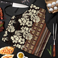 Bula Fiji Masi Apron Tapa Tropical Hibiscus Half Stylized - Polynesian Pride