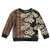 Bula Fiji Masi Kid Ugly Christmas Sweater Tapa Tropical Hibiscus Half Stylized - Polynesian Pride