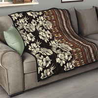 Bula Fiji Masi Quilt Tapa Tropical Hibiscus Half Stylized - Polynesian Pride