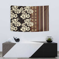 Bula Fiji Masi Tapestry Tapa Tropical Hibiscus Half Stylized - Polynesian Pride