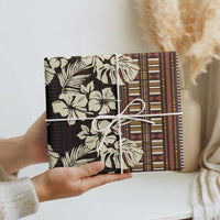 Bula Fiji Masi Wrapping Paper Tapa Tropical Hibiscus Half Stylized LT14 - Polynesian Pride