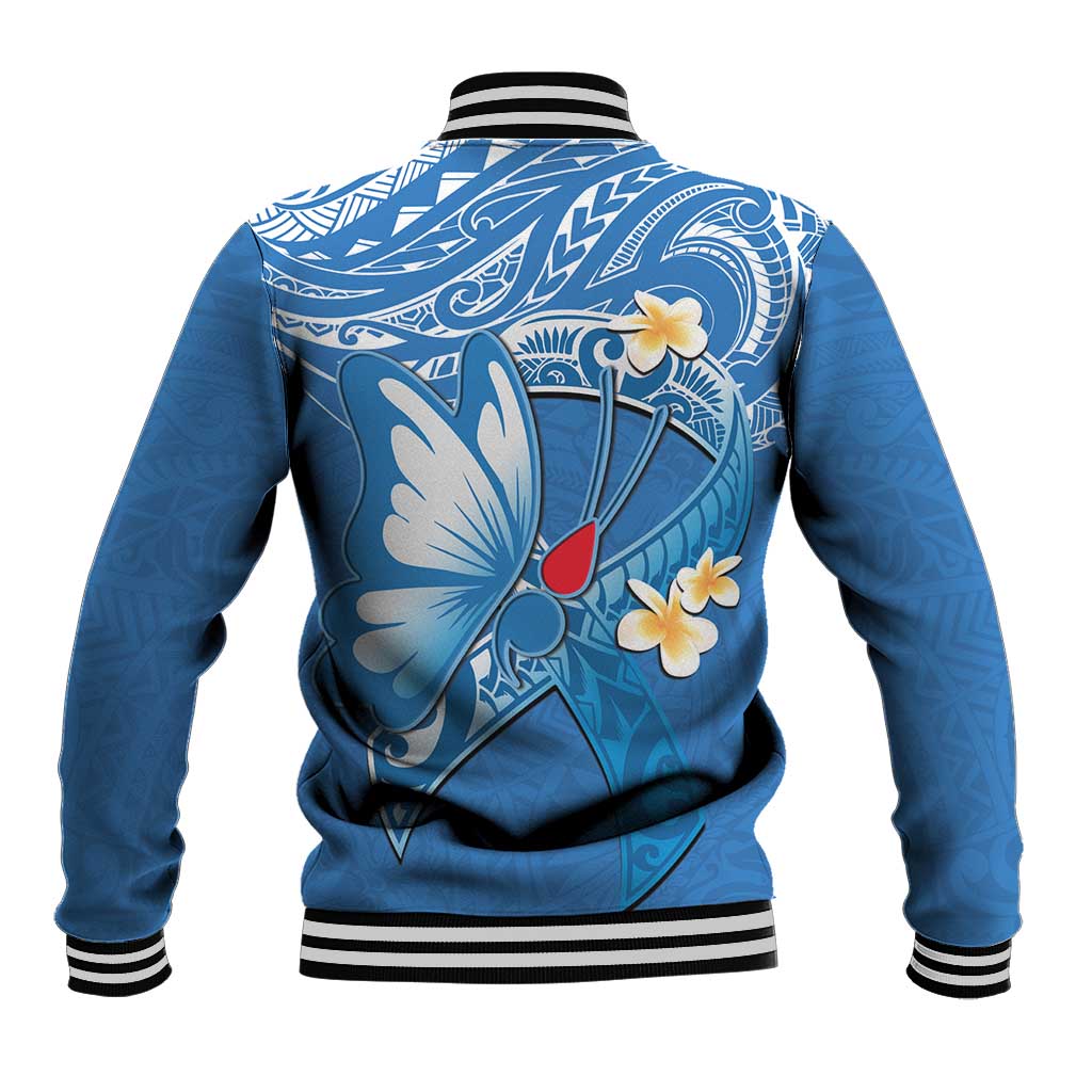 Polynesia Diabetes Awareness Month Baseball Jacket In November We Wear Blue LT14 - Polynesian Pride