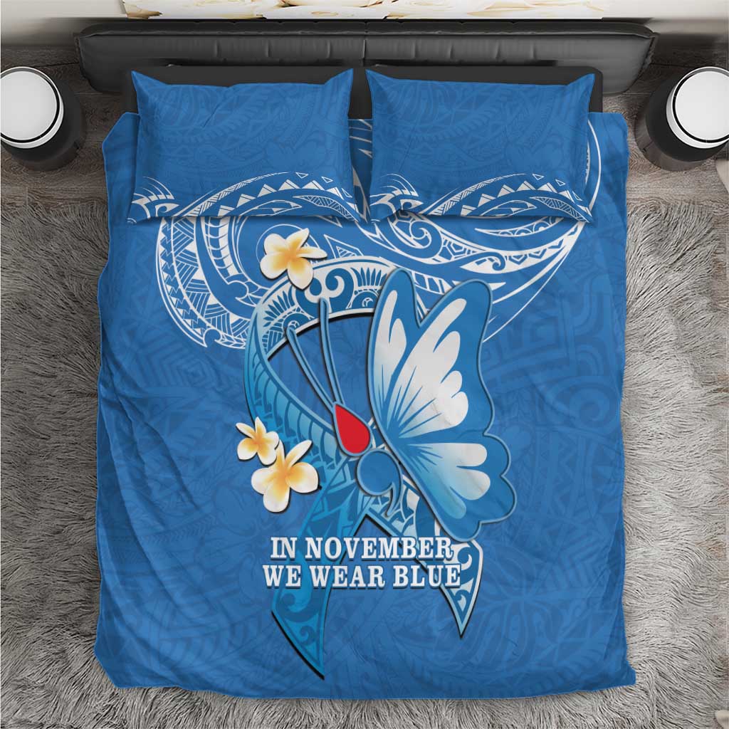 Polynesia Diabetes Awareness Month Bedding Set In November We Wear Blue