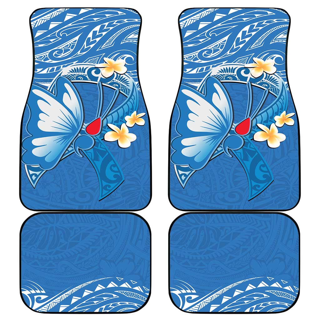 Polynesia Diabetes Awareness Month Car Mats In November We Wear Blue LT14 - Polynesian Pride