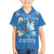 Polynesia Diabetes Awareness Month Family Matching Off Shoulder Short Dress and Hawaiian Shirt In November We Wear Blue