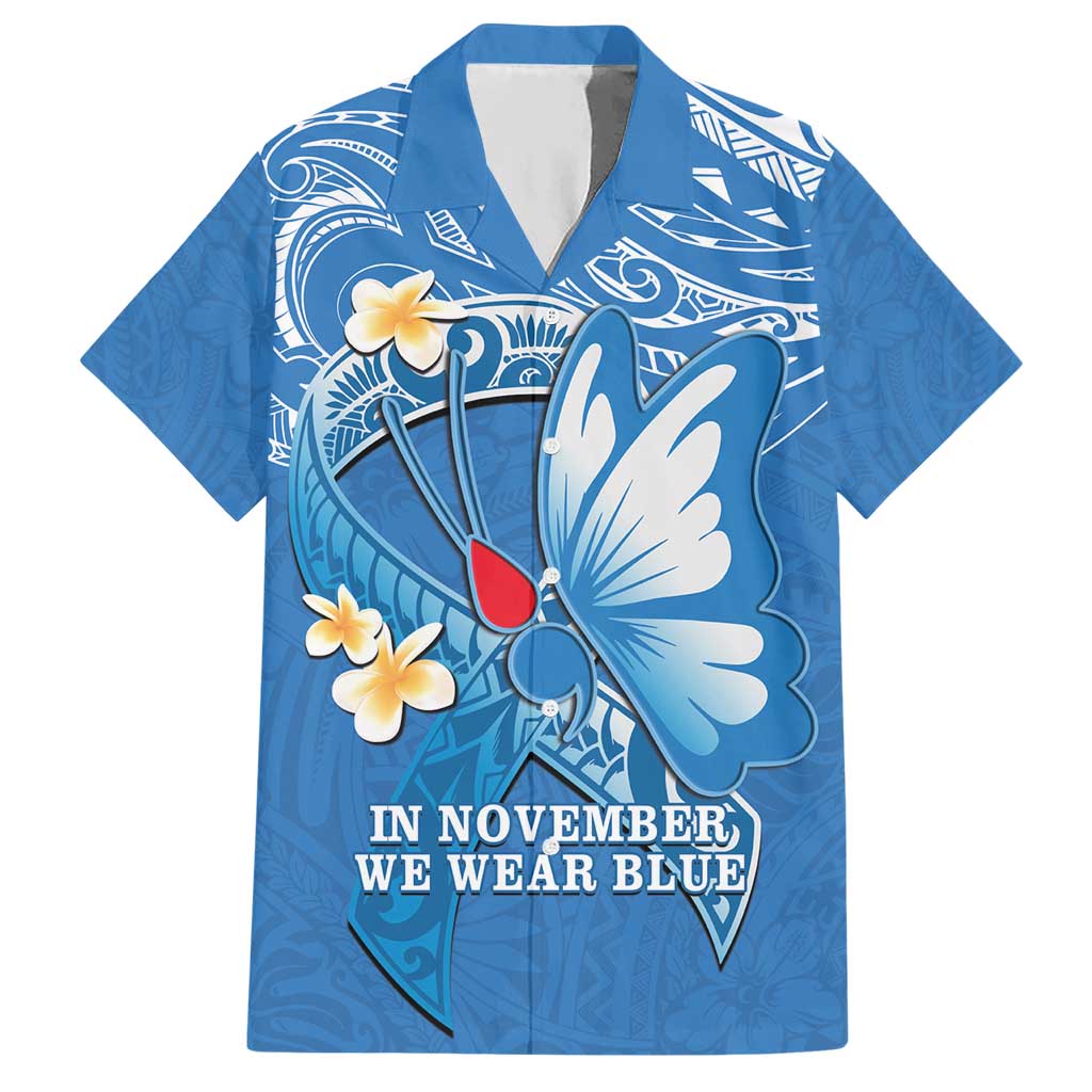 Polynesia Diabetes Awareness Month Hawaiian Shirt In November We Wear Blue LT14 Blue - Polynesian Pride