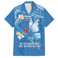 Polynesia Diabetes Awareness Month Hawaiian Shirt In November We Wear Blue LT14 Blue - Polynesian Pride