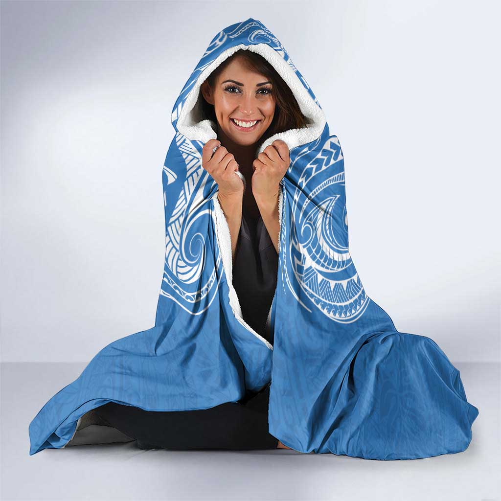 Polynesia Diabetes Awareness Month Hooded Blanket In November We Wear Blue LT14 - Polynesian Pride
