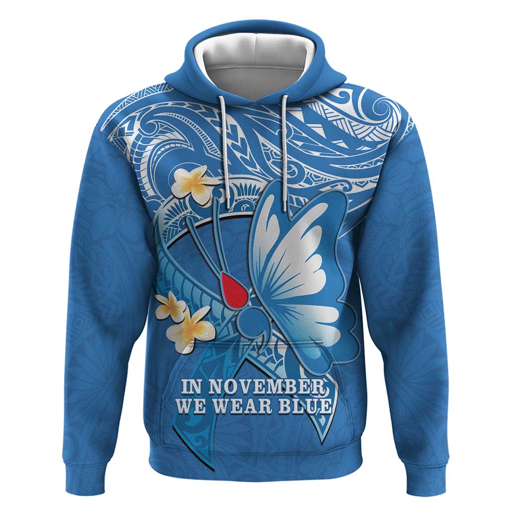 Polynesia Diabetes Awareness Month Hoodie In November We Wear Blue