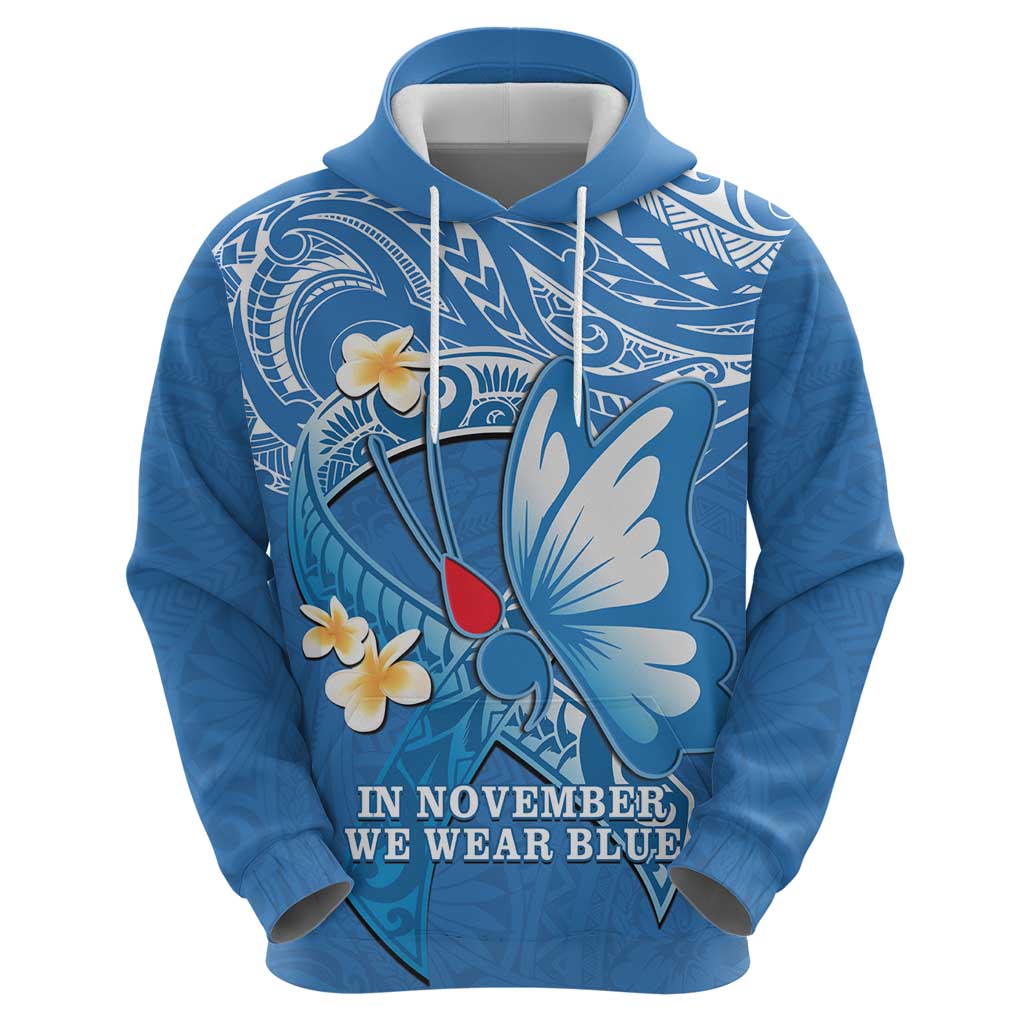 Polynesia Diabetes Awareness Month Hoodie In November We Wear Blue