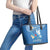 Polynesia Diabetes Awareness Month Leather Tote Bag In November We Wear Blue