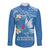 Polynesia Diabetes Awareness Month Long Sleeve Button Shirt In November We Wear Blue